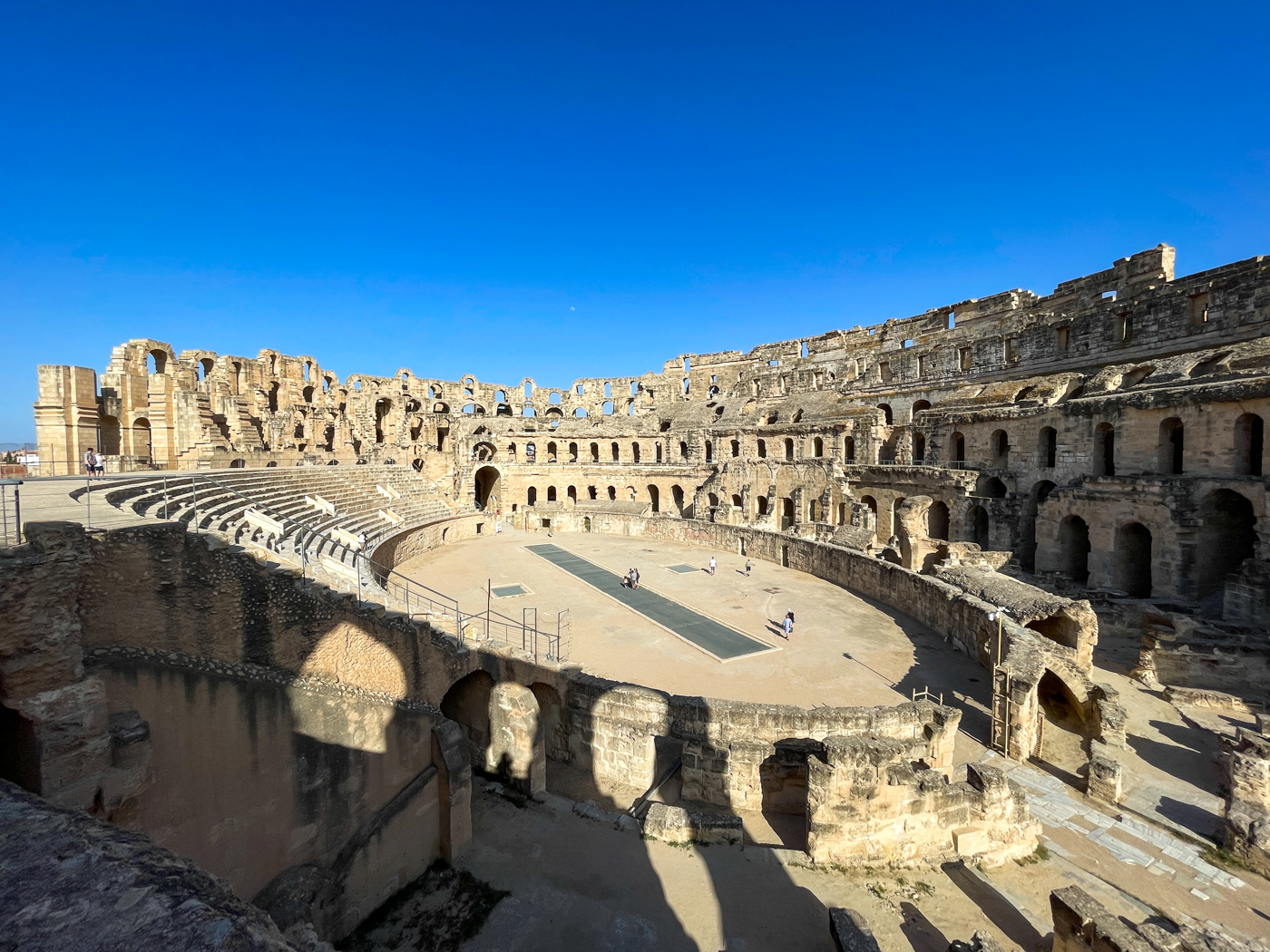 Vue de l'intérieur du colisée d'El Jem