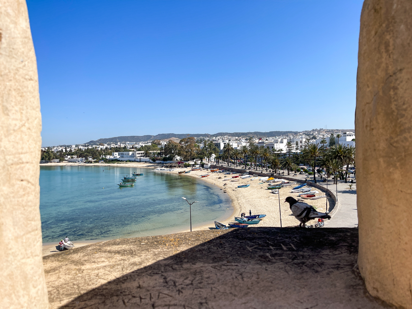 Vue du fort d'Hammamet en Tunisie