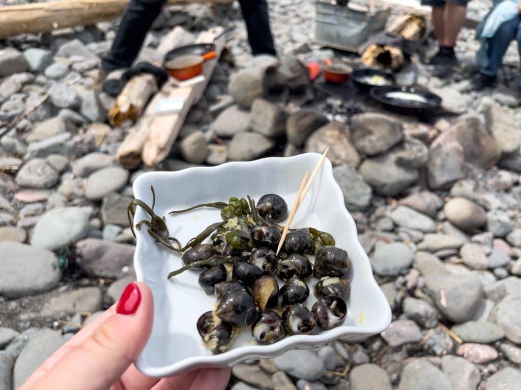 Bigorneaux à l'ail/Periwinkles - Cueillette sur la page