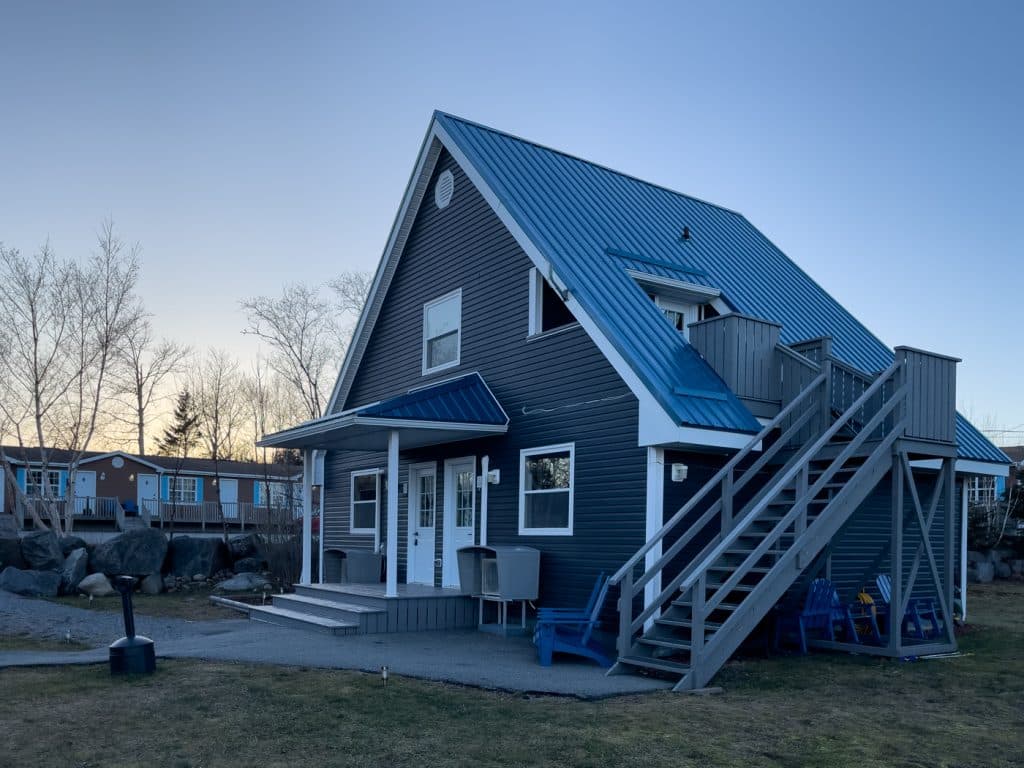 Chalets du Starboard Inn à Barrington où dormir en Nouvelle-Écosse en hiver