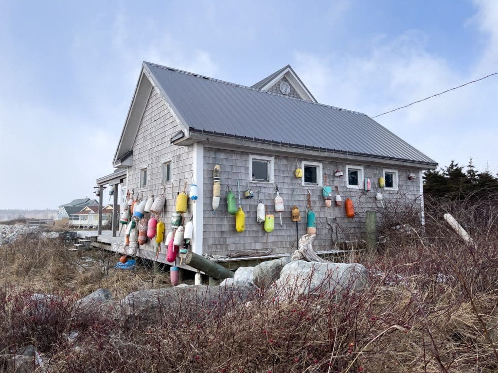 Maison de pêcheurs au bord de la plage