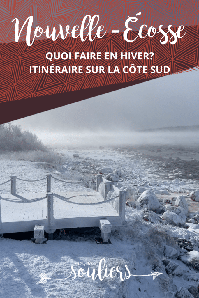 Itinéraire d'hiver sur la côte sud de la Nouvelle-Écosse