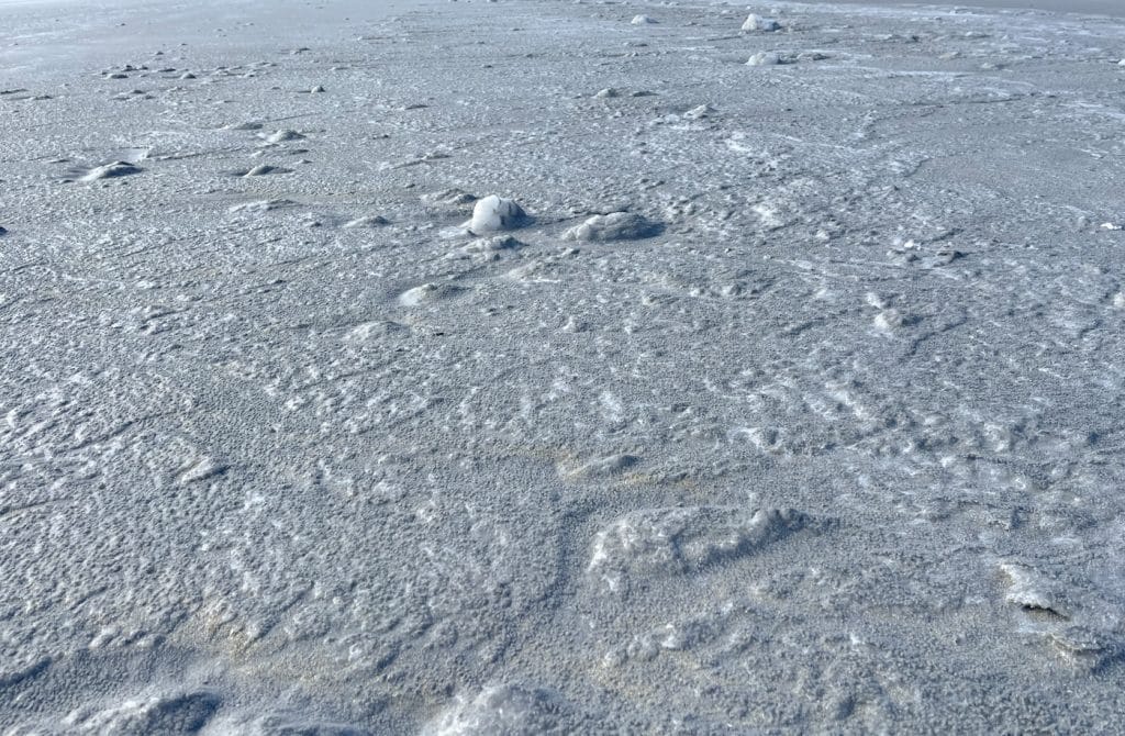 Plage de Summerville glacée