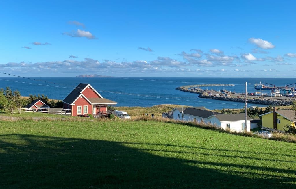 Vue de l'Auberge du Port à Cap-aux-Meules