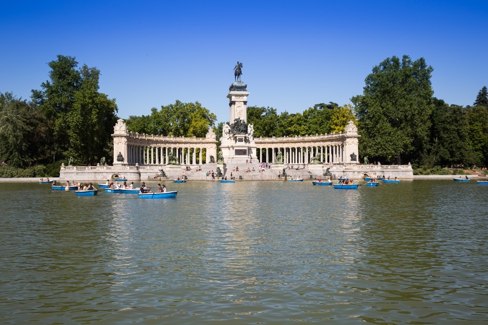 Parque del Buen Retiro à Madrid en Espagne