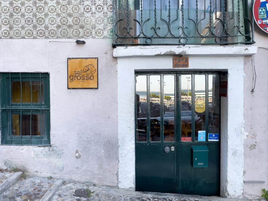 Extérieur du réputé restaurant Taberna Sal Grosso