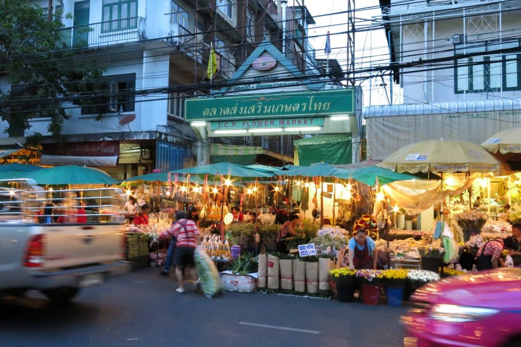 JCP Flower Market de Bangkok