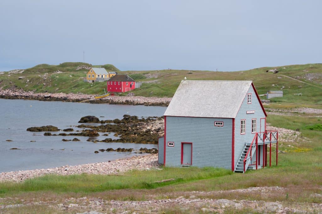 Maisons colorées de l'île aux marins