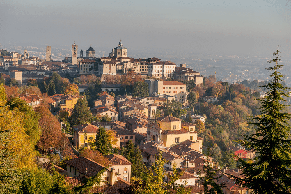 Ancienne ville de Bergamo, Lombardie, Italie.