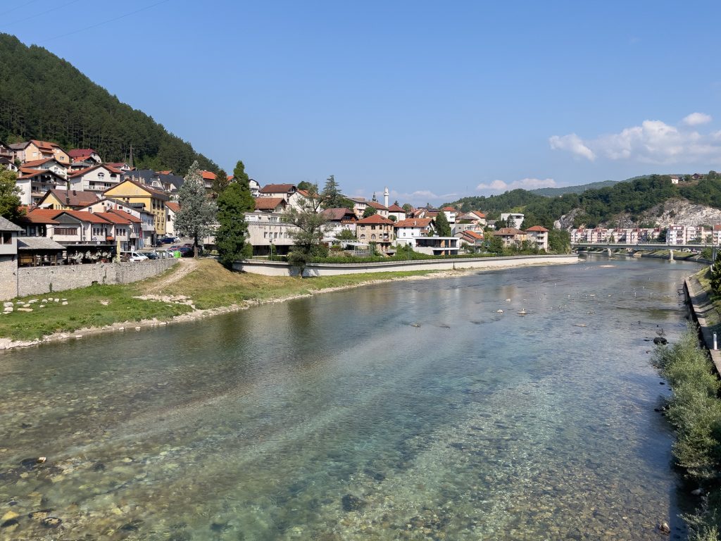 Vue du pont de Konjic