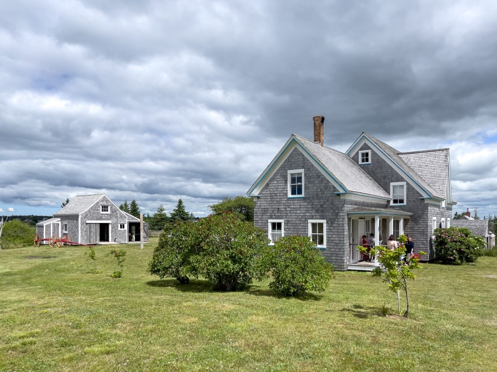 Maisons du village historique acadien de la Nouvelle-Écosse
