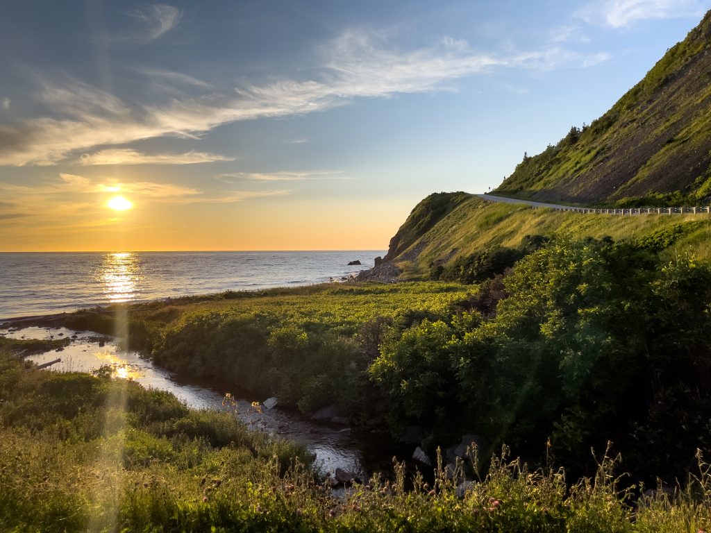 Coucher de soleil au parc national des Hautes-terres