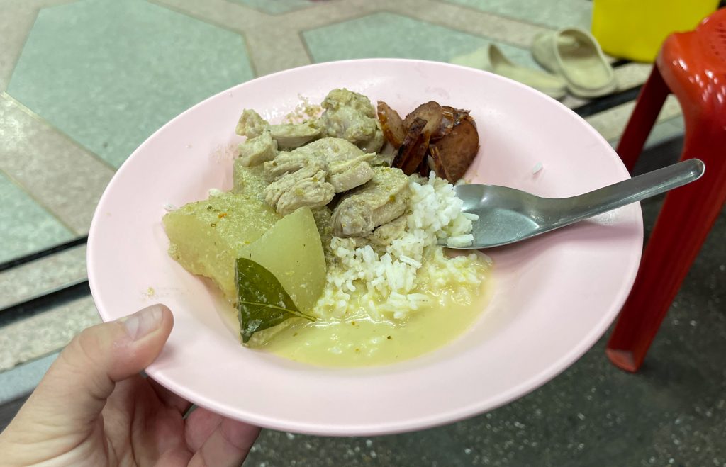 Curry vert en food tour à Thaïlande