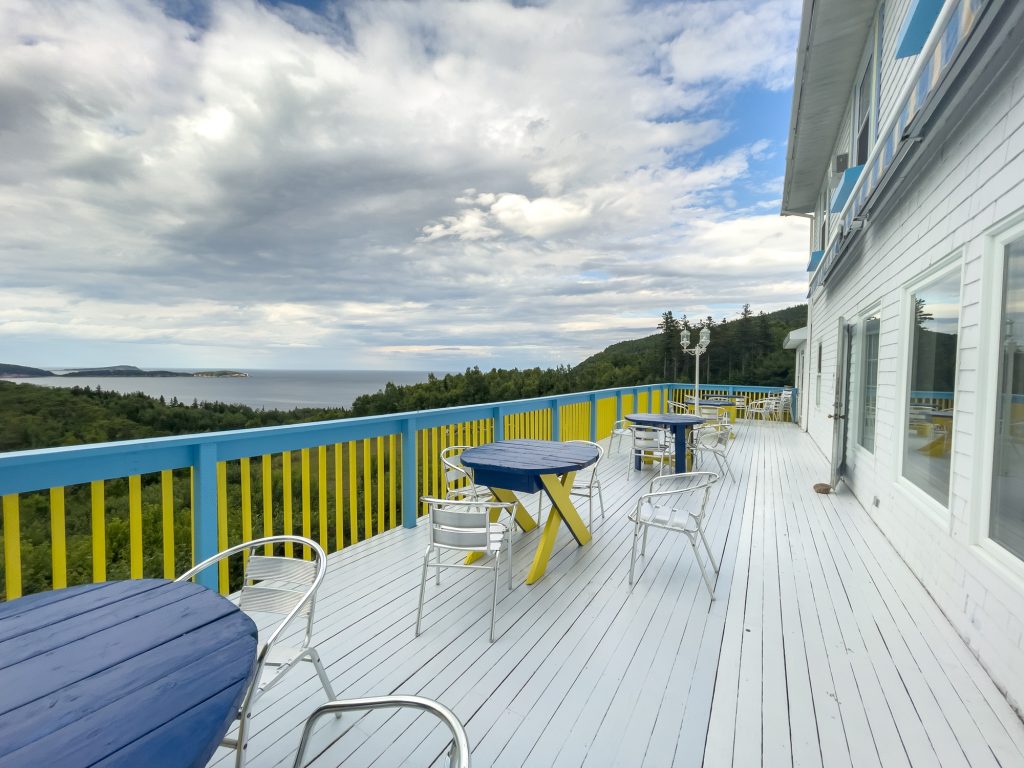 Terrasse de la chambre du Castle Rock Country Inn