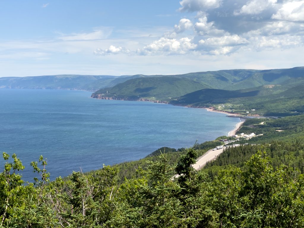 Vue de la route de la Piste Cabot