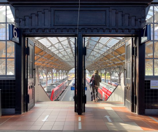 gare de Lübeck en Allemagne