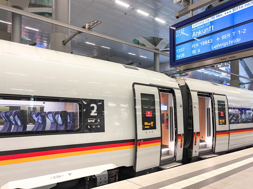 Train rapide en Allemagne