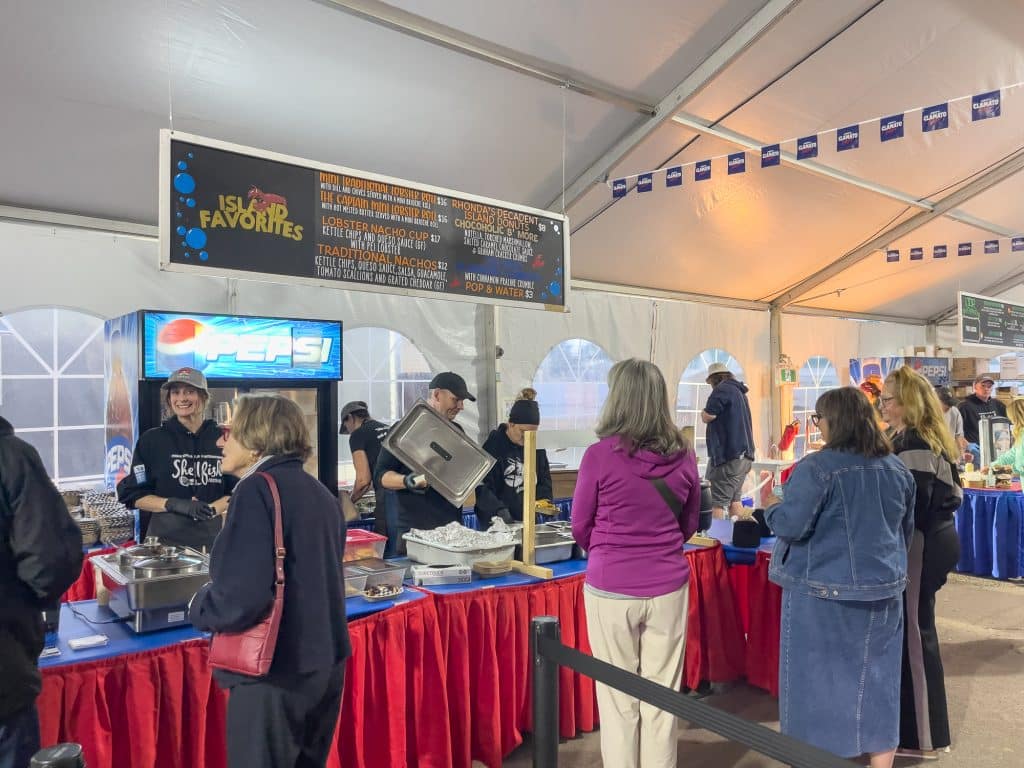 Comptoir bouffe du Prince Edward Island International Shellfish Festival
