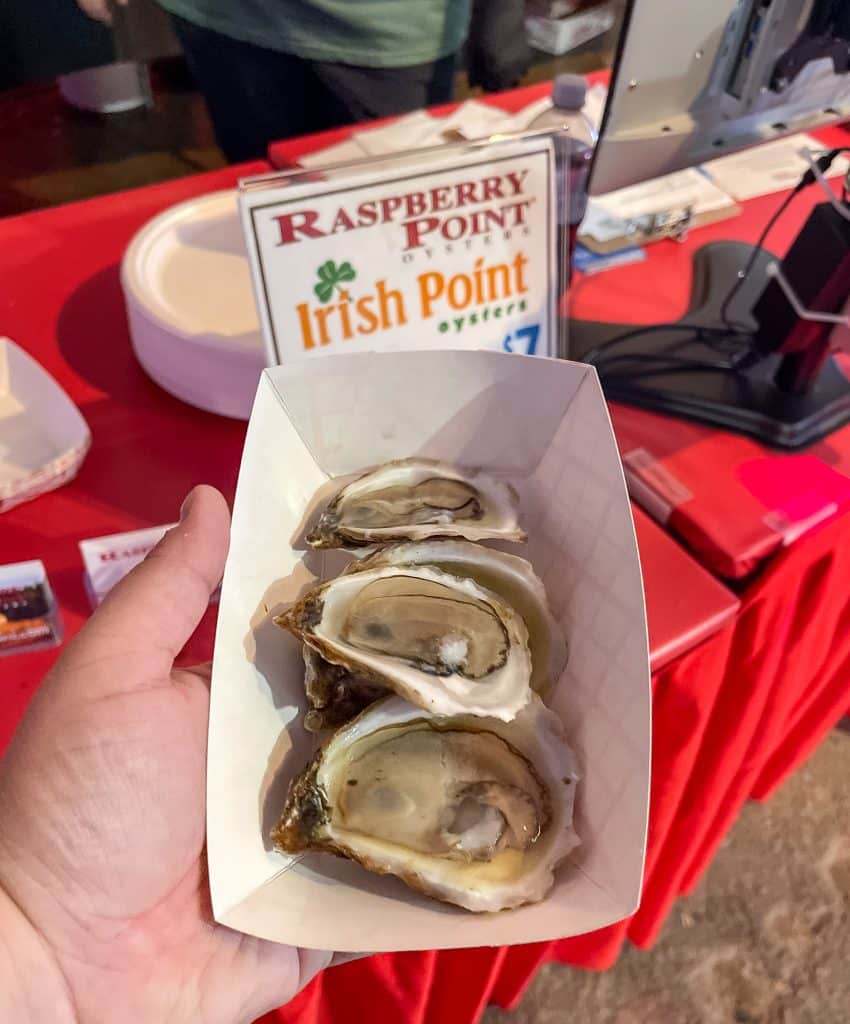 Huîtres à l'Île-du-Prince-Édouard