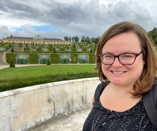 Jennifer au château de Potsdam à Berlin