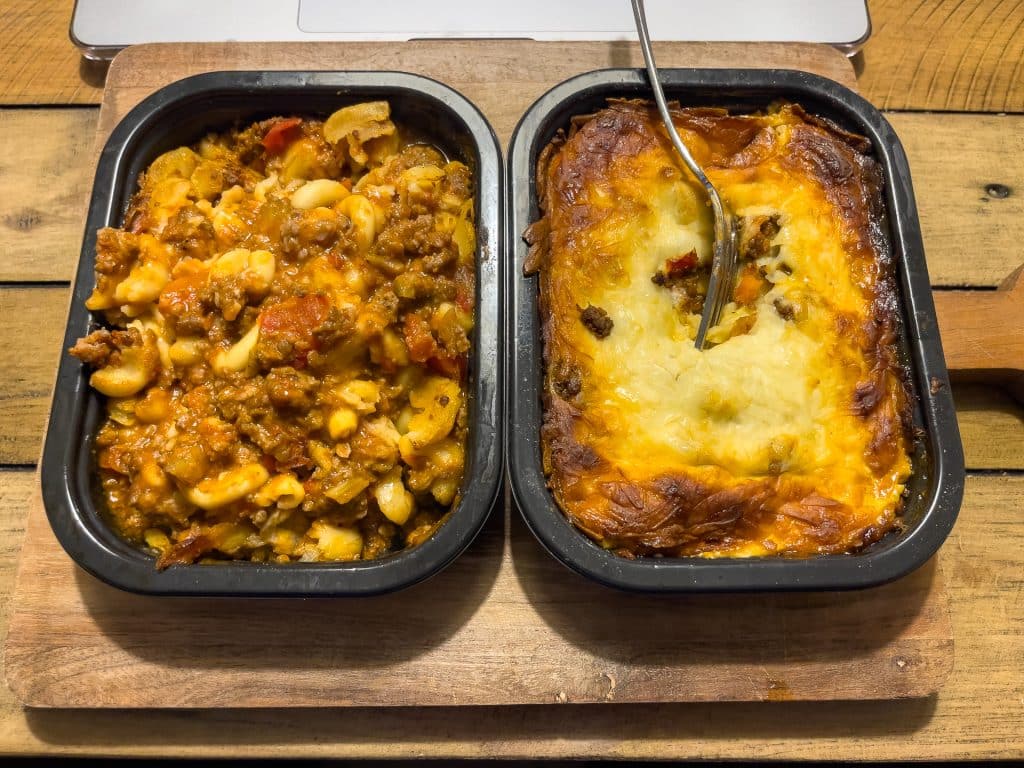 Lasagne et macaroni de La Grande Bouffe traiteur aux îles de la Madeleine