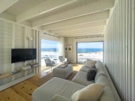 Salon de la maison à louer aux îles de la Madeleine - Les Rochers