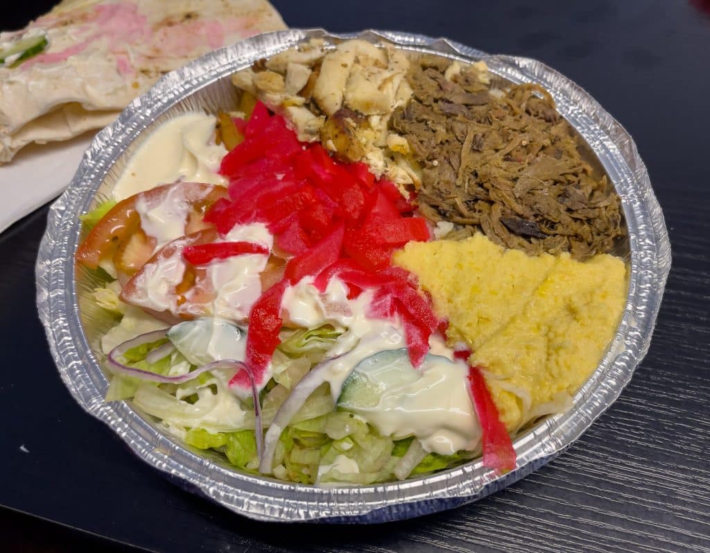 Shish taouk de West qu'on mange au Vrac magasin écogénéral