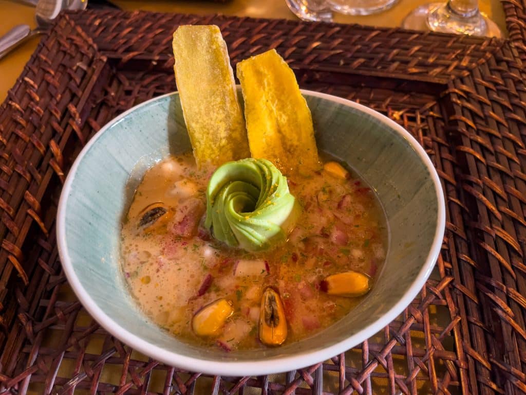 Ceviche de fruits de mer en Équateur