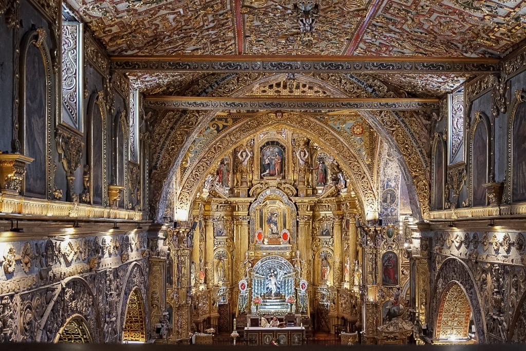 Dorures du couvent-église San Francisco