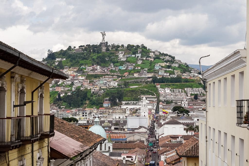 Vue sur la colline El Panecillo