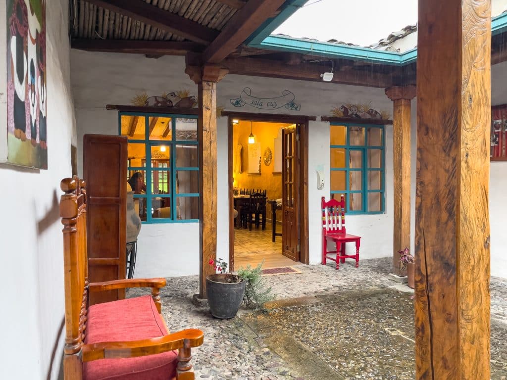 Entrée du restaurant Las Palmeras Inn
