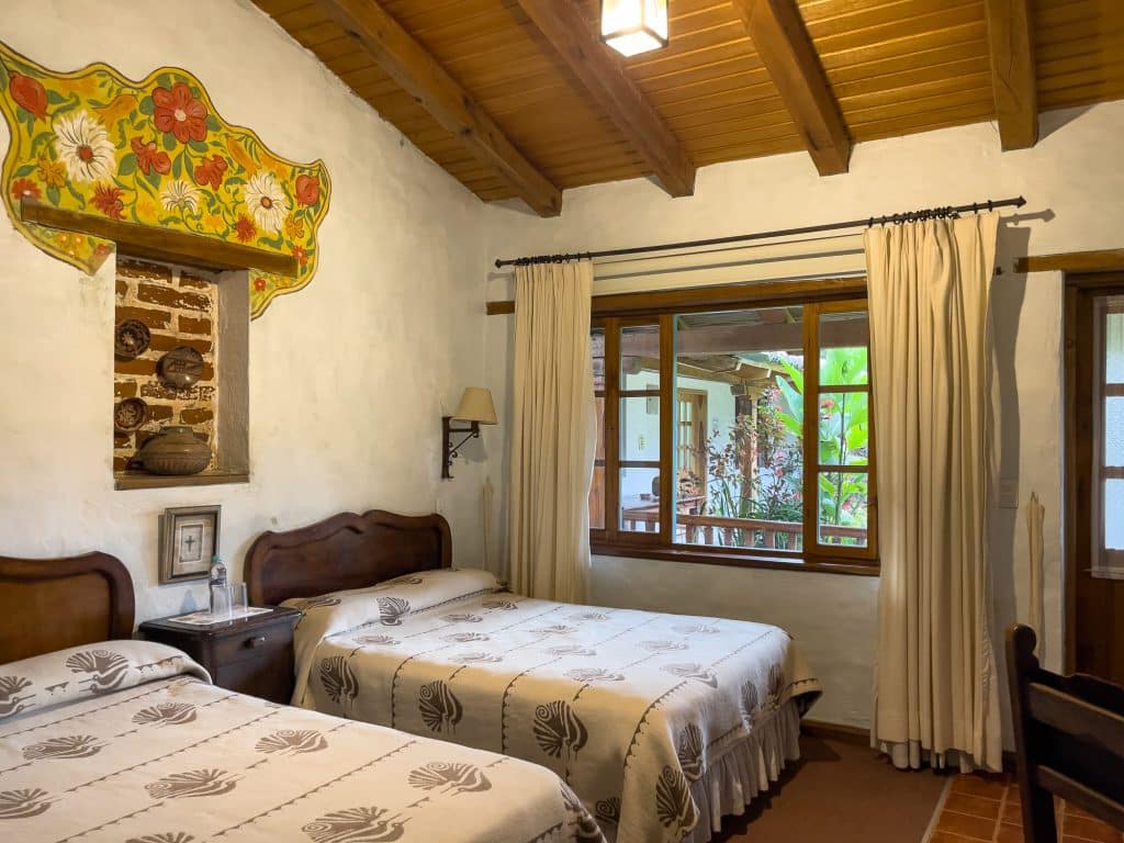 Ma chambre au Las Palmeras Inn où dormir à Otavalo