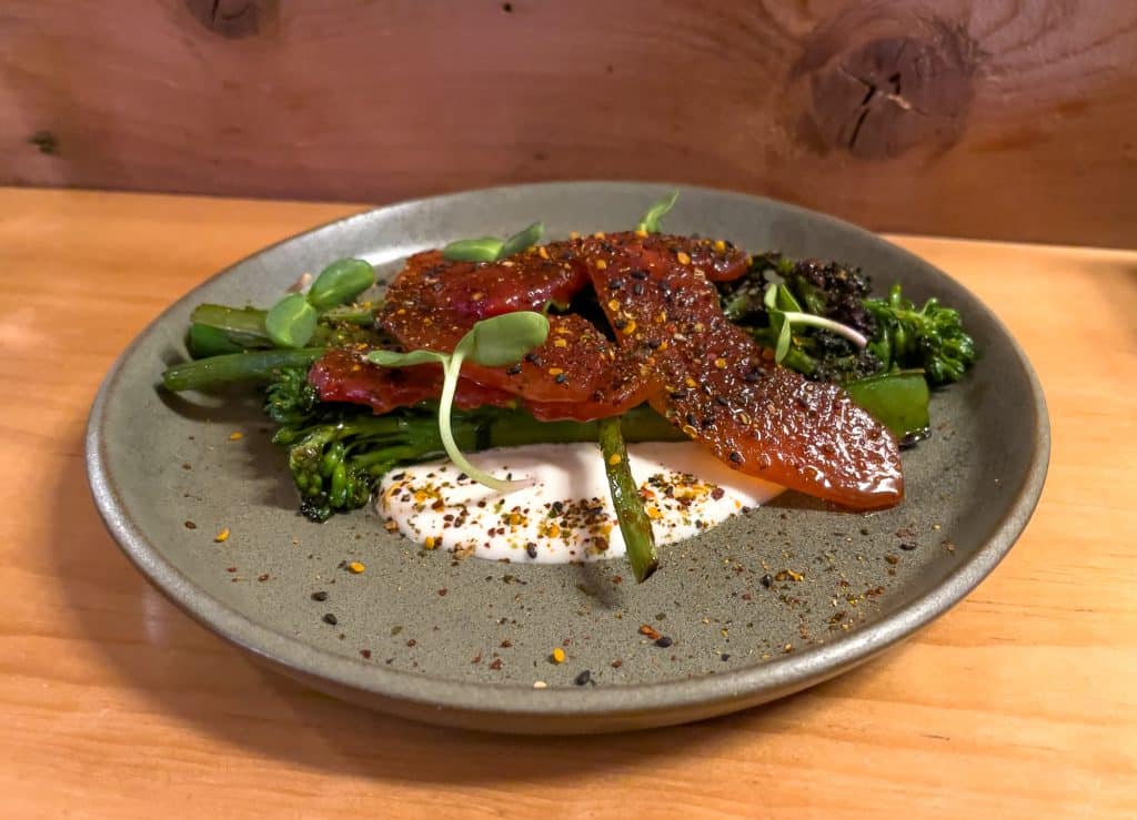 Broccolini et melons chez Renard