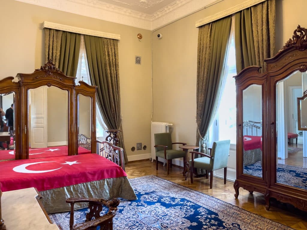 Chambre du pavillon Atatürk en Turquie