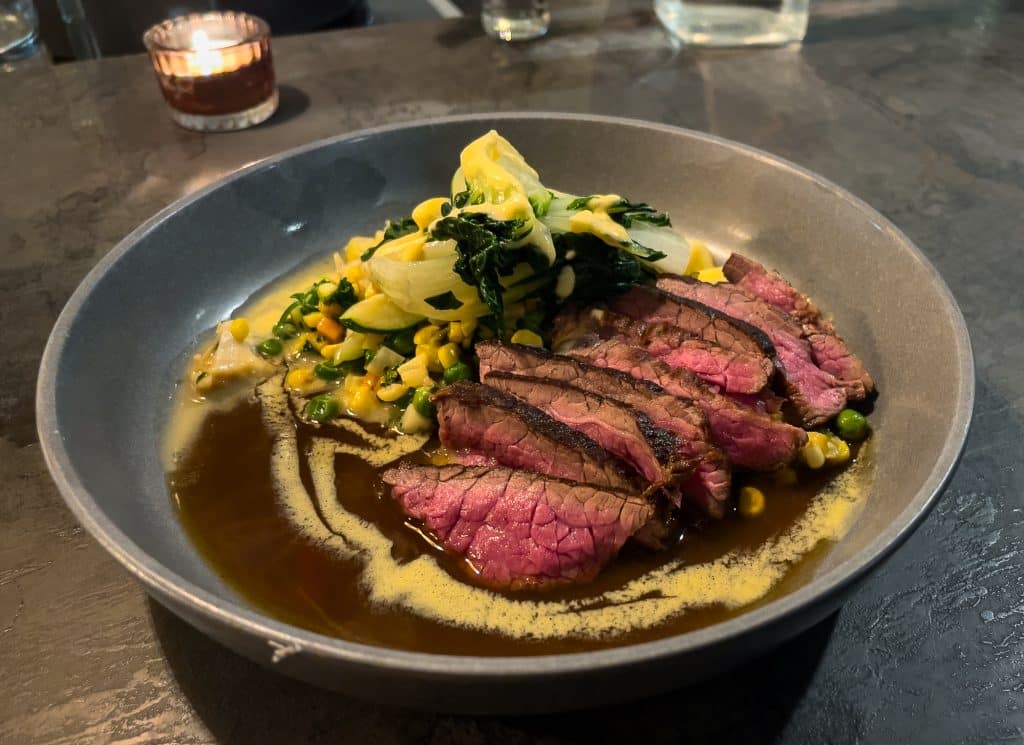 steak au restaurant Eva
