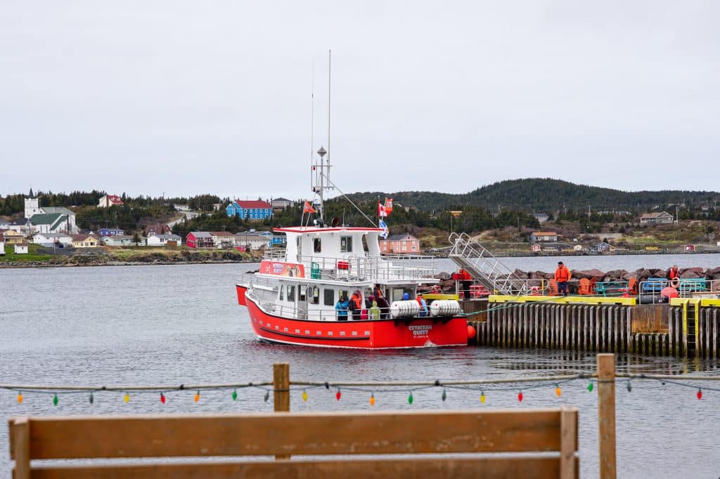 Bateau sur le quai à Twillingate