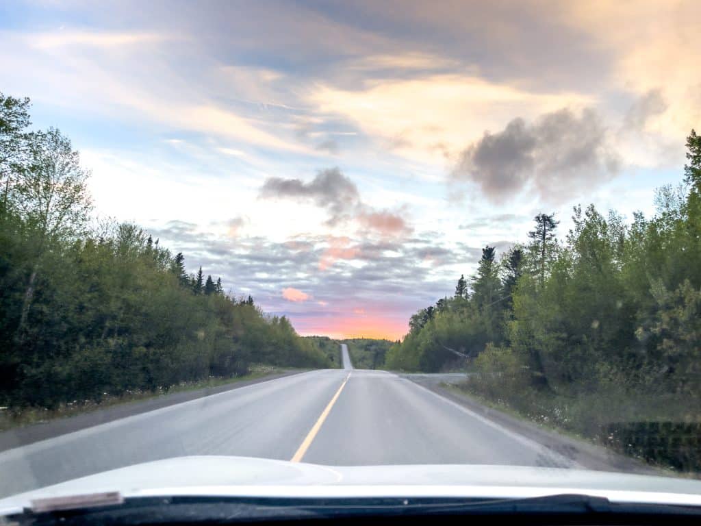 Coucher de soleil à Terre-Neuve