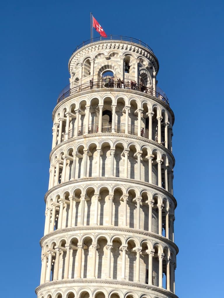 Haut de la tour de Pise
