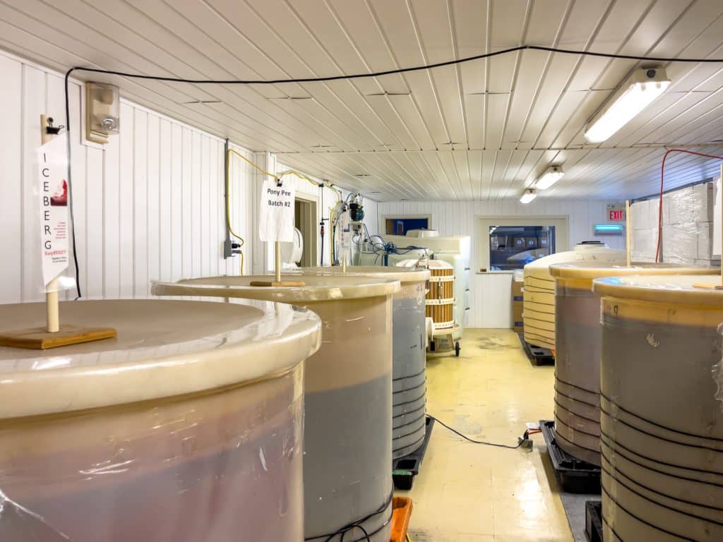 Salle de création de la Great Auk Winery