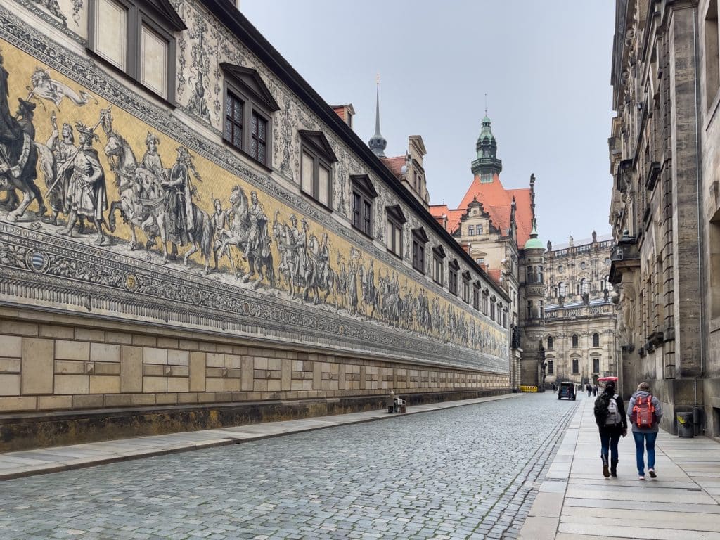 Fürstenzug, mosaïque des princes à Dresden