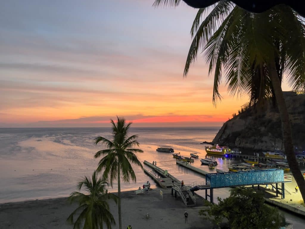 Coucher de soleil à Rodadero