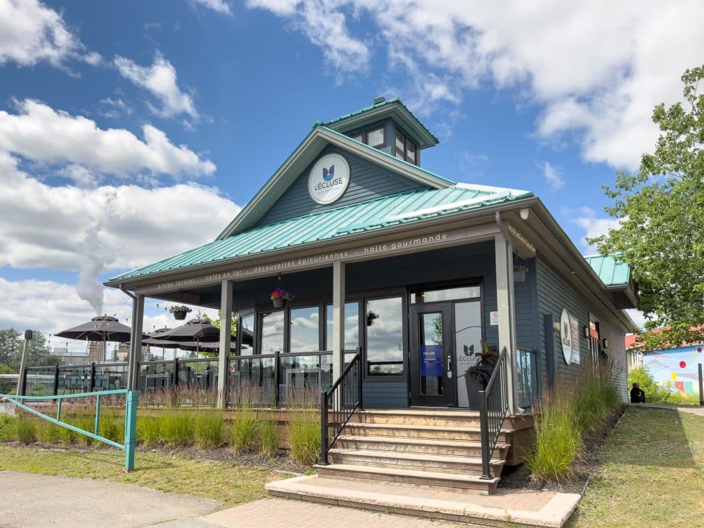 Façade du restaurant L'Écluse d'Edmundston