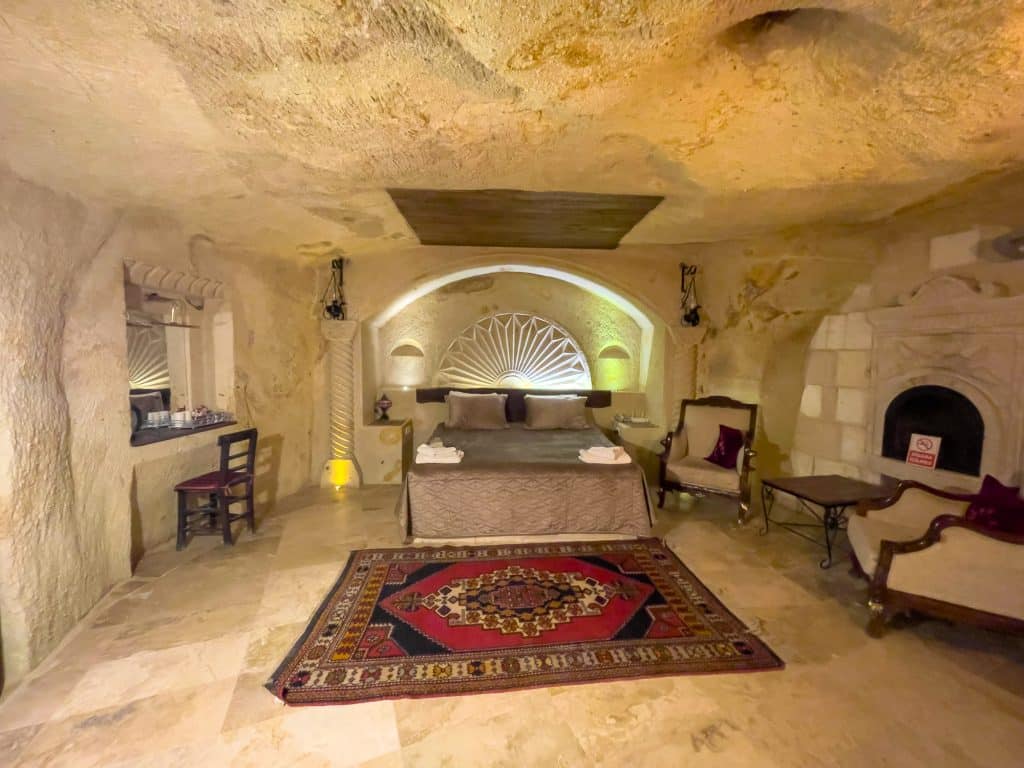 Ma chambre troglodyte de l'Hotel Jerveni Cave
