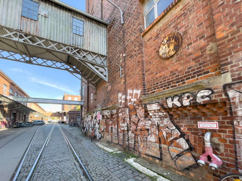 Murs de brique de la Leipziger Baumwollspinnerei