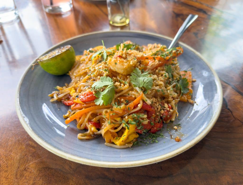 Pad thai au restaurant L'Écluse d'Edmundston
