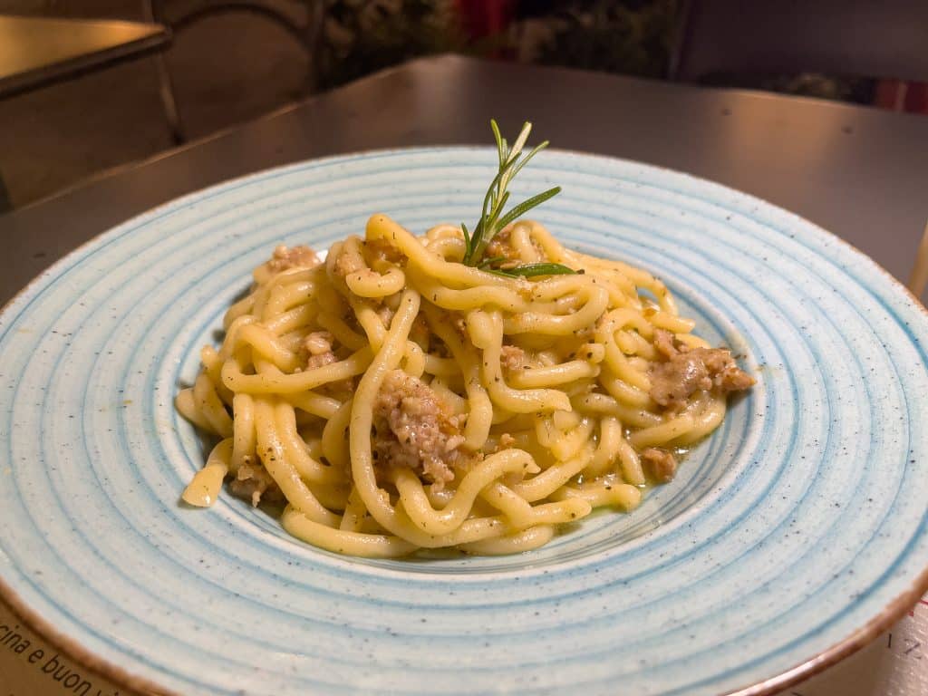 Pâtes pici du Ristorante Santa Maria