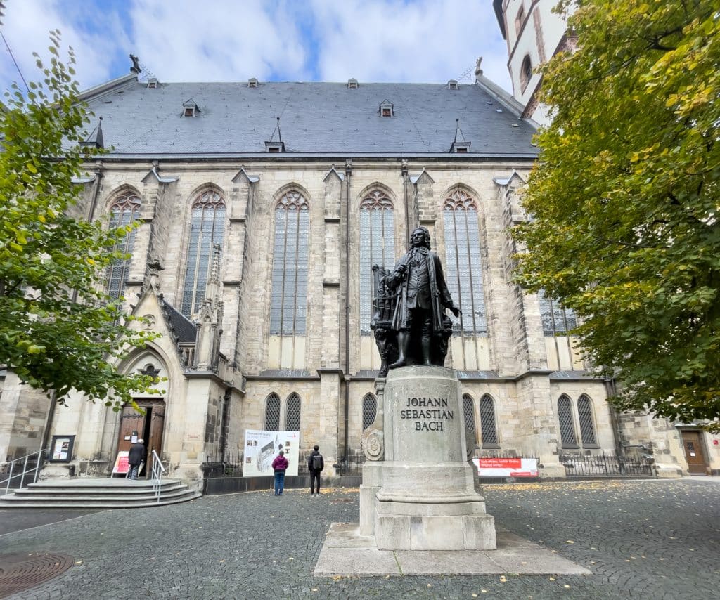 Statue de Bach à Leipzig