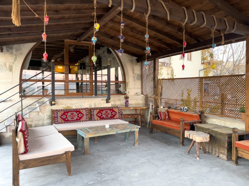 Terrasse de l'Hotel Nova Cave