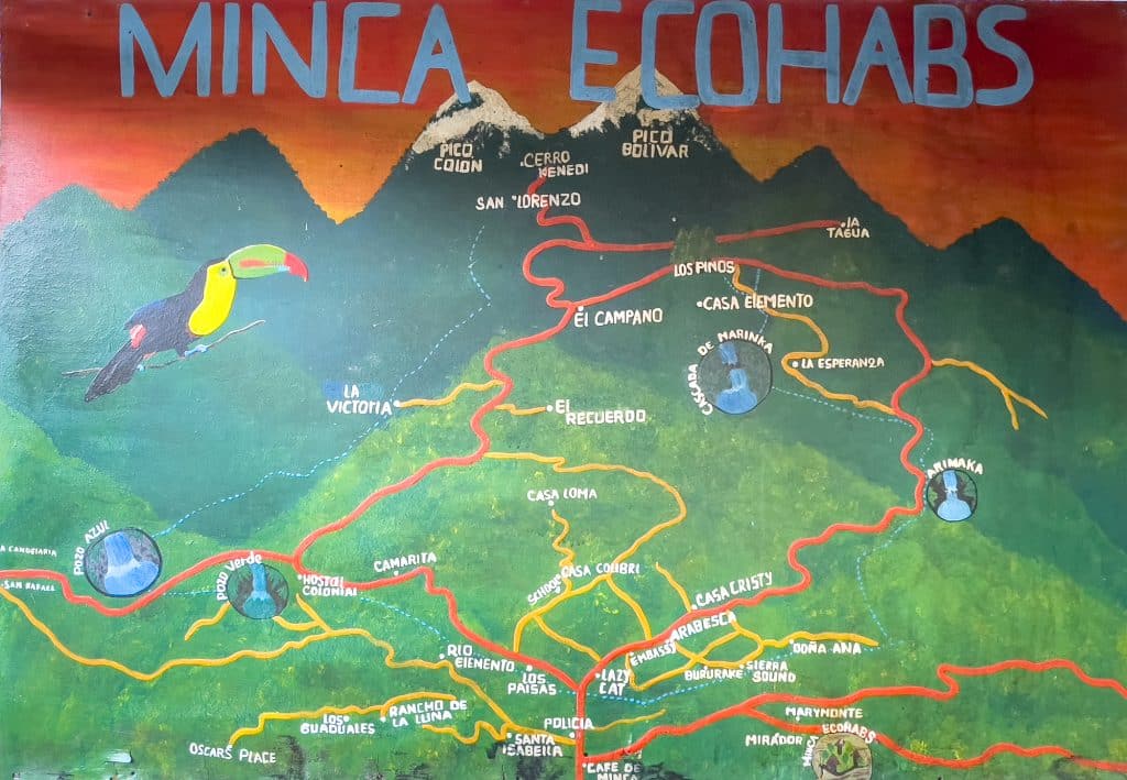 Carte de Minca