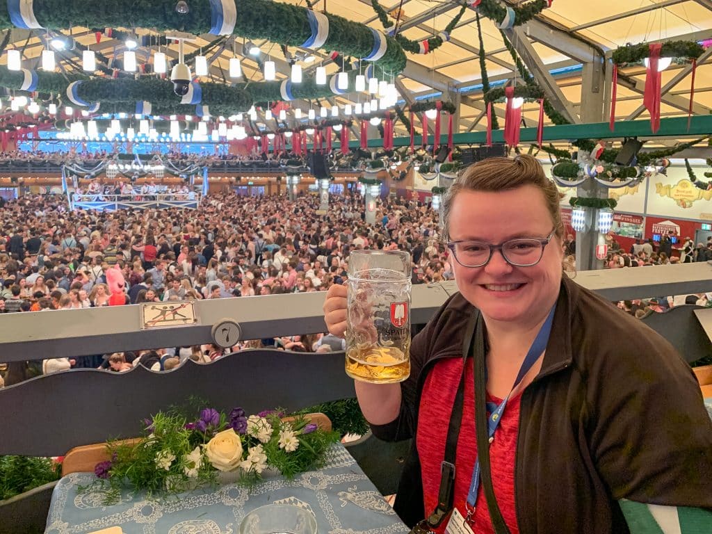Jennifer à l'Oktoberfest